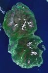 Satellite view of the Isle of Arran